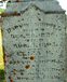 Gravestone of Darwin and Eliza H. (Sargent) Whipple (Close-up view)