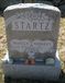 Gravestone of Francis H. Startz and Barbara V. (Fakler) Startz